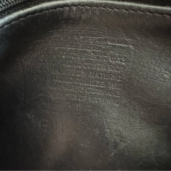 Vintage Coach Black Hippie Flap Saddle Crossbody Bag 9134 - Picture 11 of 13